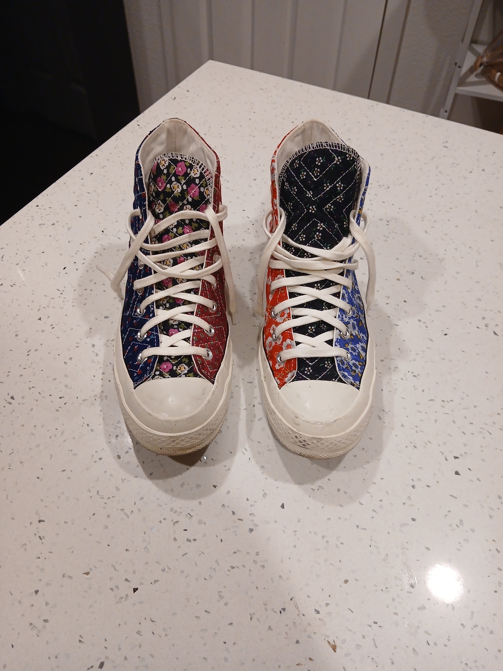 Size 9 - Beyond Retro x Converse Chuck 70 High Upcycled Floral W
